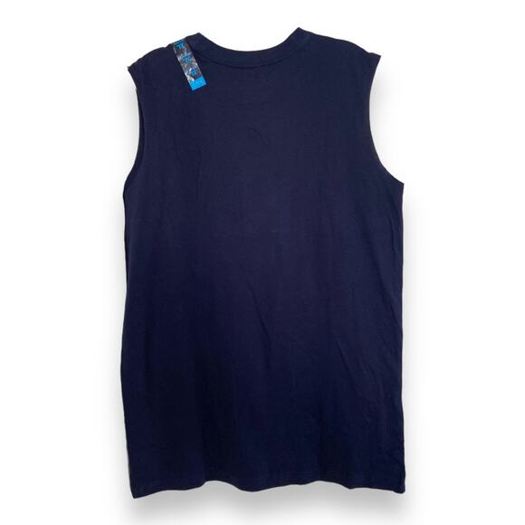 The Children's‎ Place Boys Tank Top Size XL 14 Navy Blue Shark Surf Killer Waves - Picture 4 of 6